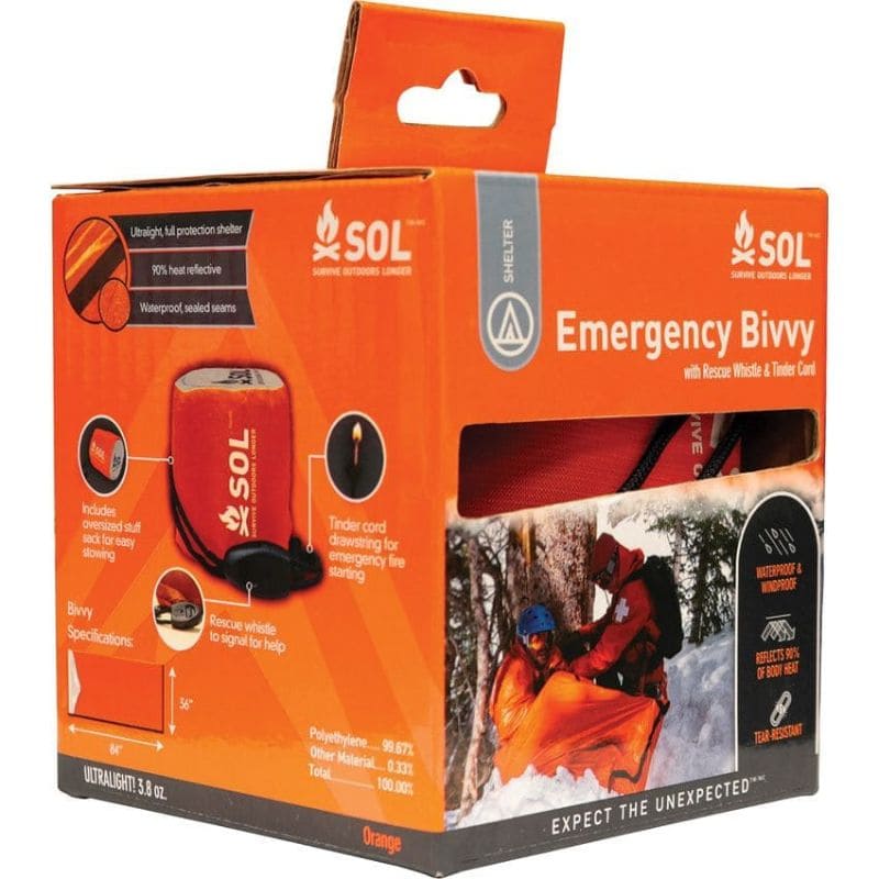 best emergency ultra light bivvy bag for rain SOL Emergency Bivvy