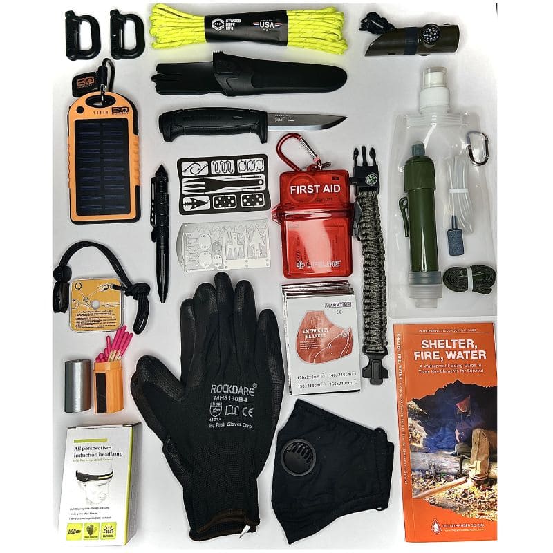 Bushcraft Kit - Survival 1st Aid Kit Bug Out Bag Emergency Survival Kit