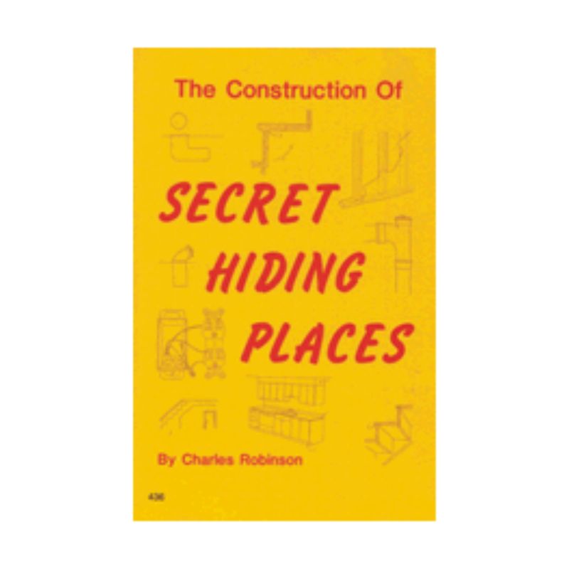 Manuals Construction Of Secret Hiding Places Survival Gear BSO