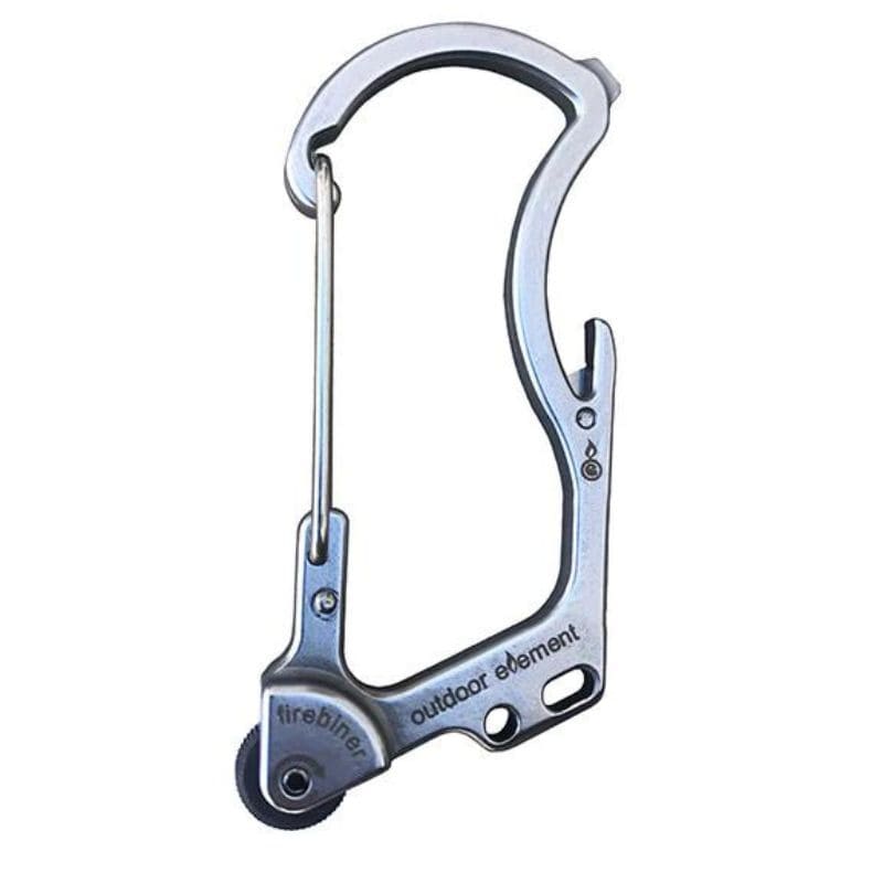 Mousqueton Firebiner Outdoor Element F1BK - Noir, Allume-feu Et Outil EDC, Neuf