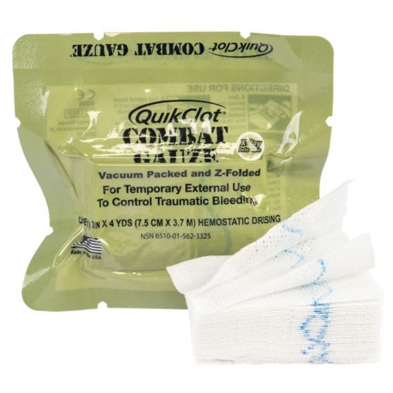 Z-FOLD VACUUM PACKED QUIKCLOT COMBAT GAUZE | North American Rescue