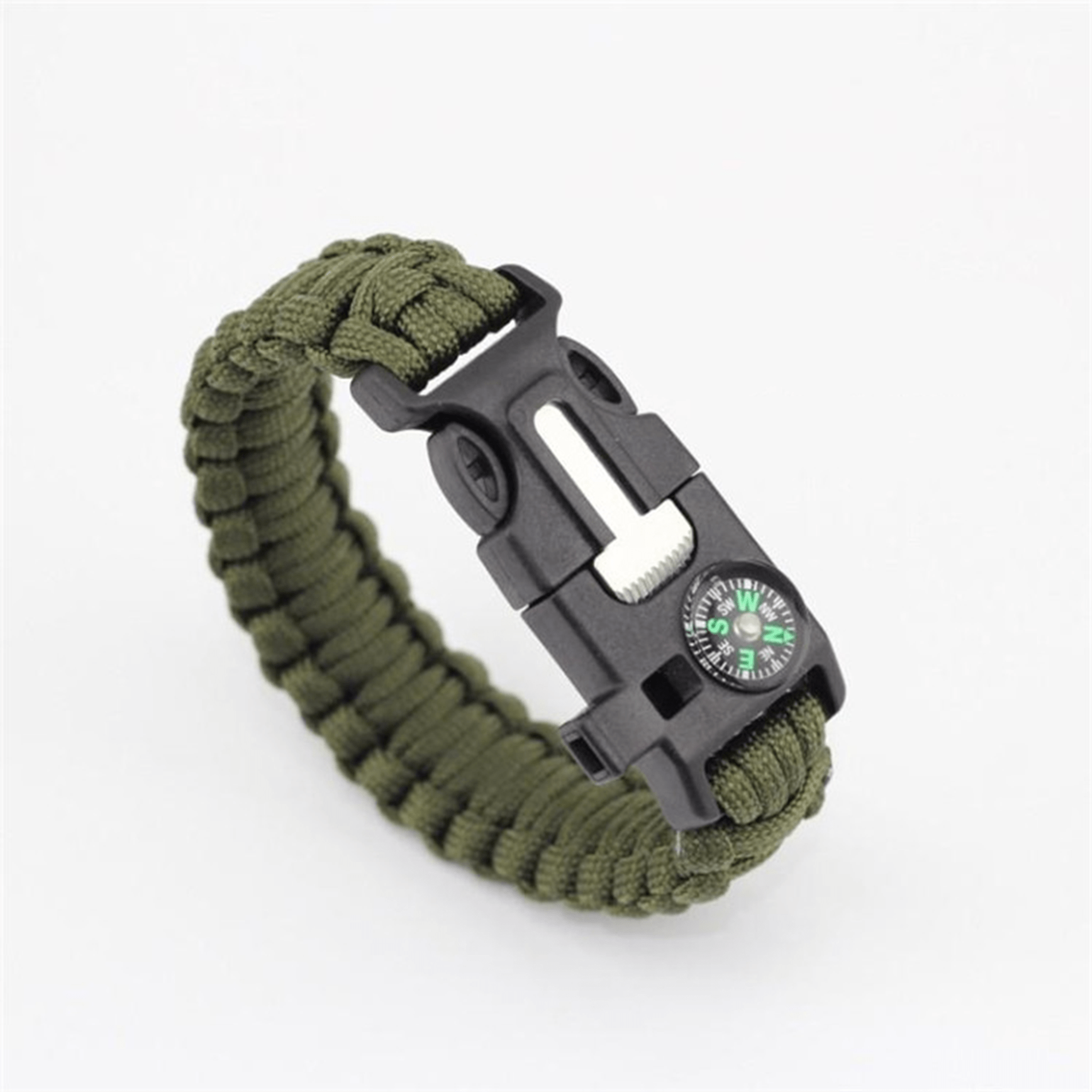 5+pc Tan and Black Knotted Paracord Bracelet Kit