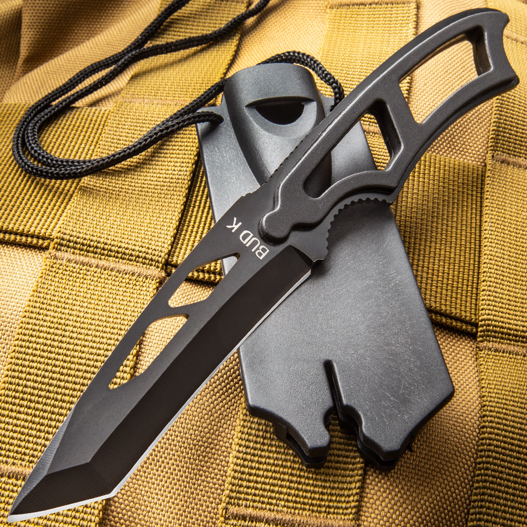 Tactical Warrior Tanto Neck Knife – Survival Gear BSO