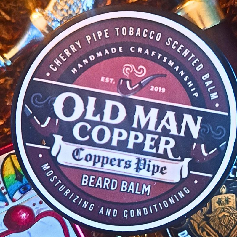 Old Man Copper Copper's Pipe Cherry Tobacco Beard Balm 4 oz – Survival Gear BSO