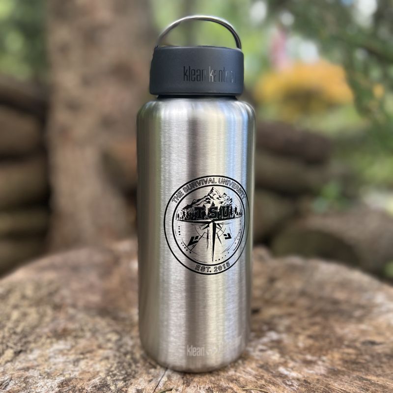 Klean Kanteen 40oz. Wide Mouth - The Survival University Logo