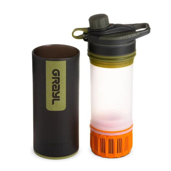 Grayl GEOPRESS™ | Top Water Purification Bottles | Camo Black