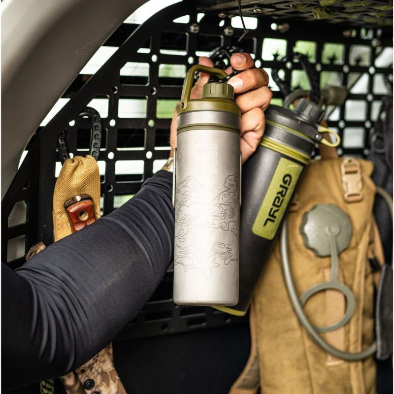 GRAYL GeoPress Ti Cook Lid | Titanium Strainer Lid | Survival Gear
