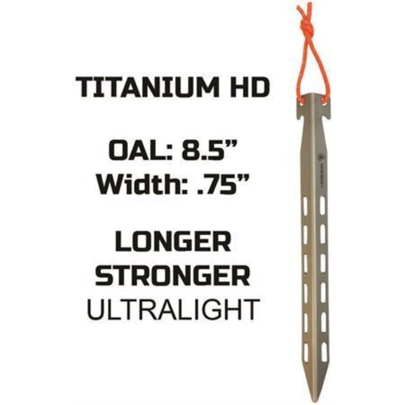Pathfinder Titanium Tent Stake Set 8pc PTH208