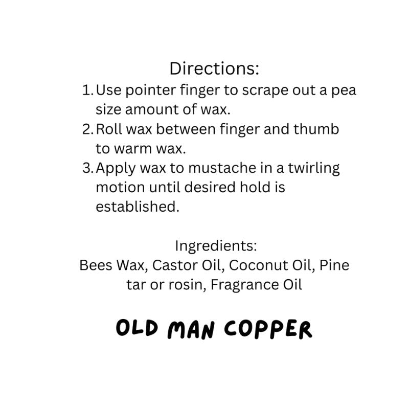 Old Man Copper "Flapjack" Maple Pancake Mustache Wax 1 oz