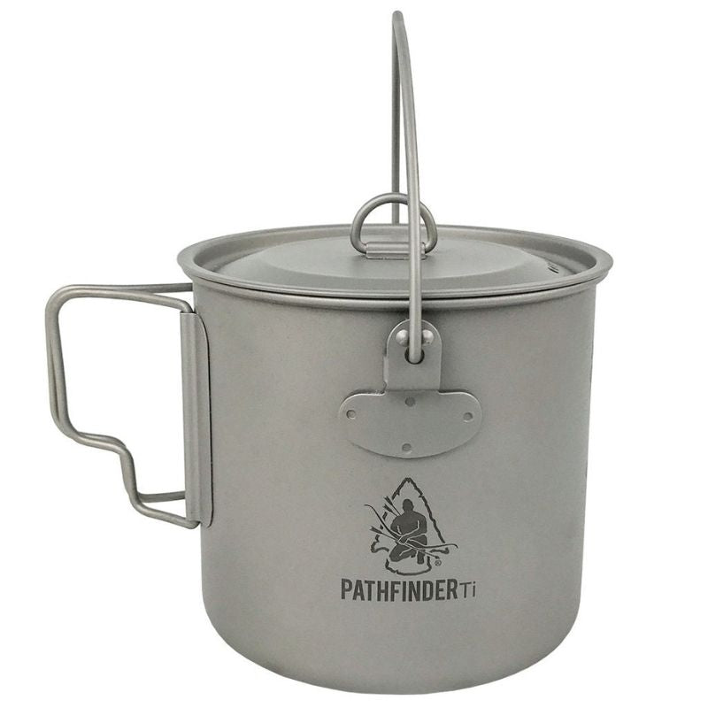 Pathfinder 1100ml Titanium Bush Pot – Survival Gear BSO