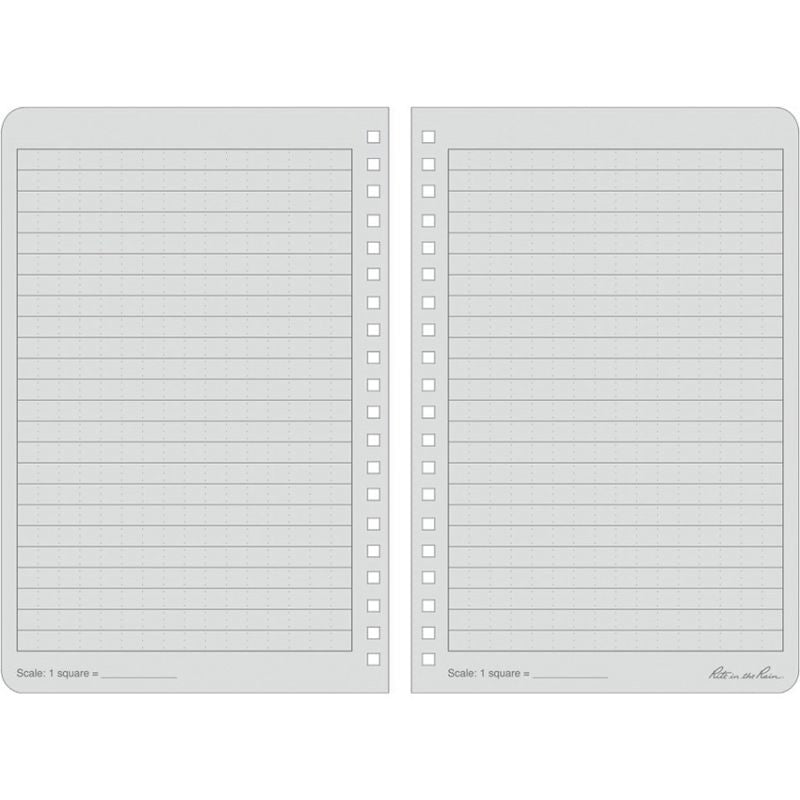 Rite in the Rain Side Spiral Notebook - Gray