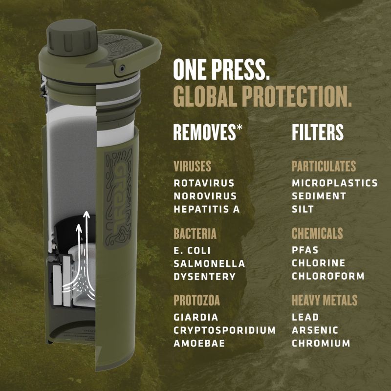 Grayl 16.9oz UltraPress® Olive Drab