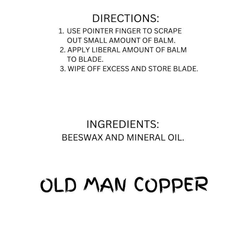 Old Man Copper "Blade Balm" blade conditioner 2 oz