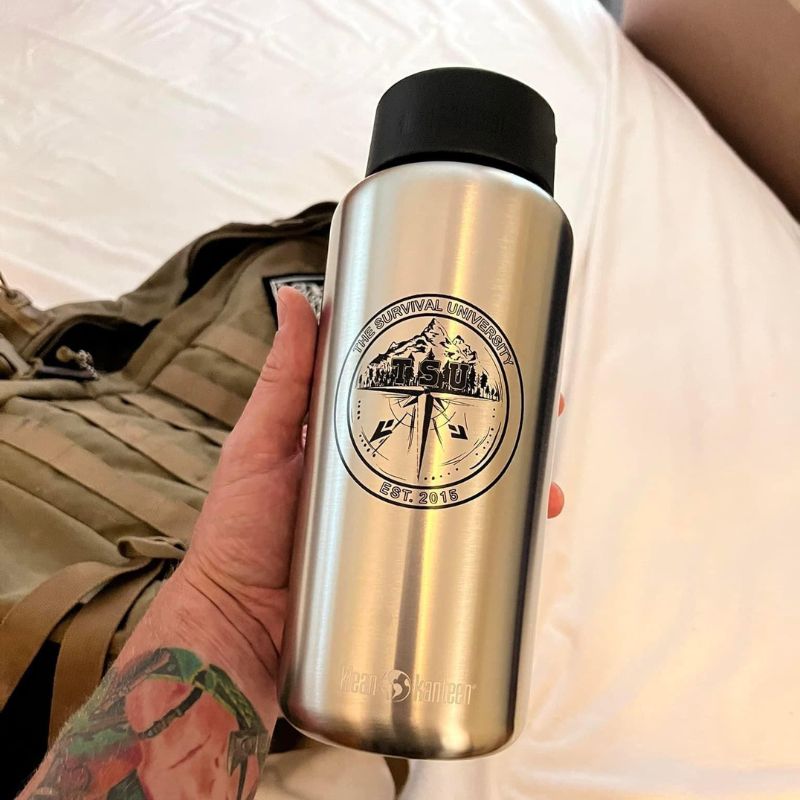 Klean Kanteen 40oz. Wide Mouth - The Survival University Logo