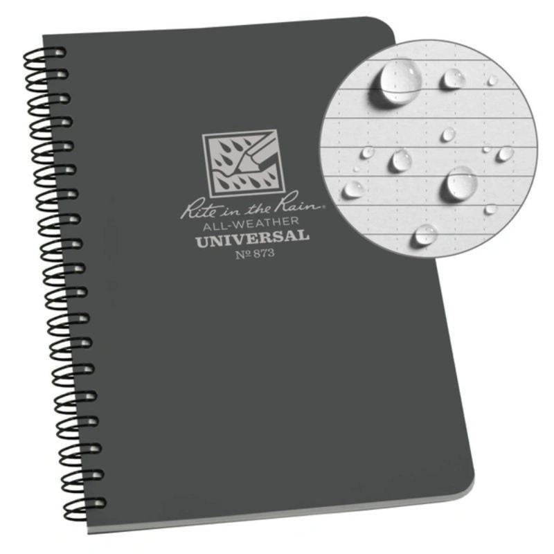 Rite in the Rain Side Spiral Notebook - Gray