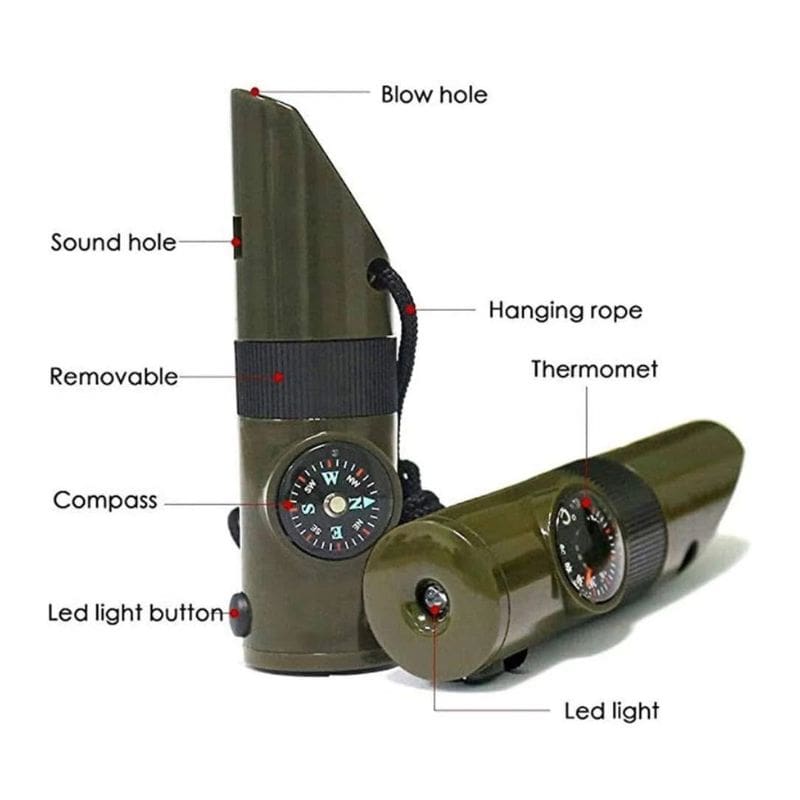 Survival Whistle Compass
