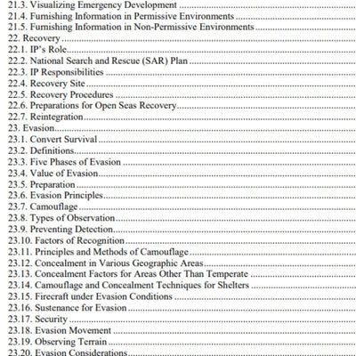 Air Force Handbook 10-644 Survival Evasion Resistance Escape (SERE) Operations (Digital)