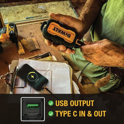 DEWALT 10,000 mAh Dual-Port Power Bank