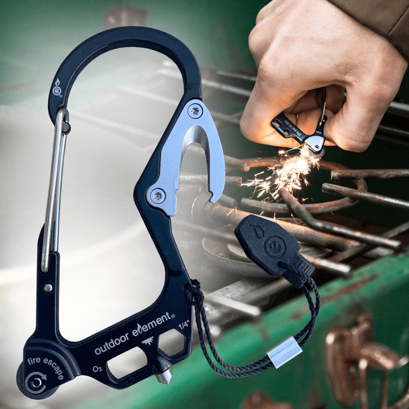 Fire Escape Multitool Carabiner - Black Forest