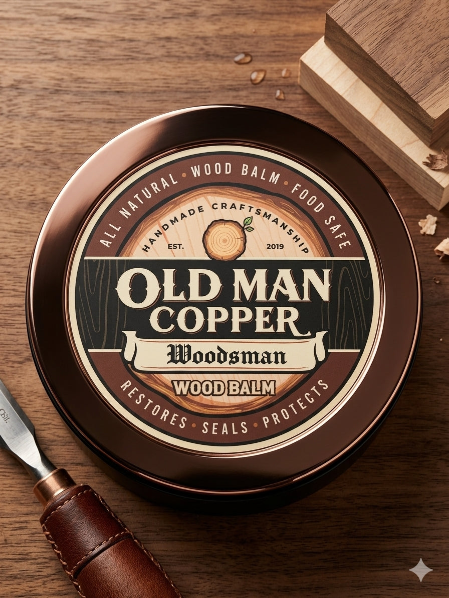 Old Man Copper "Woodsman" Wood Balm 2 oz