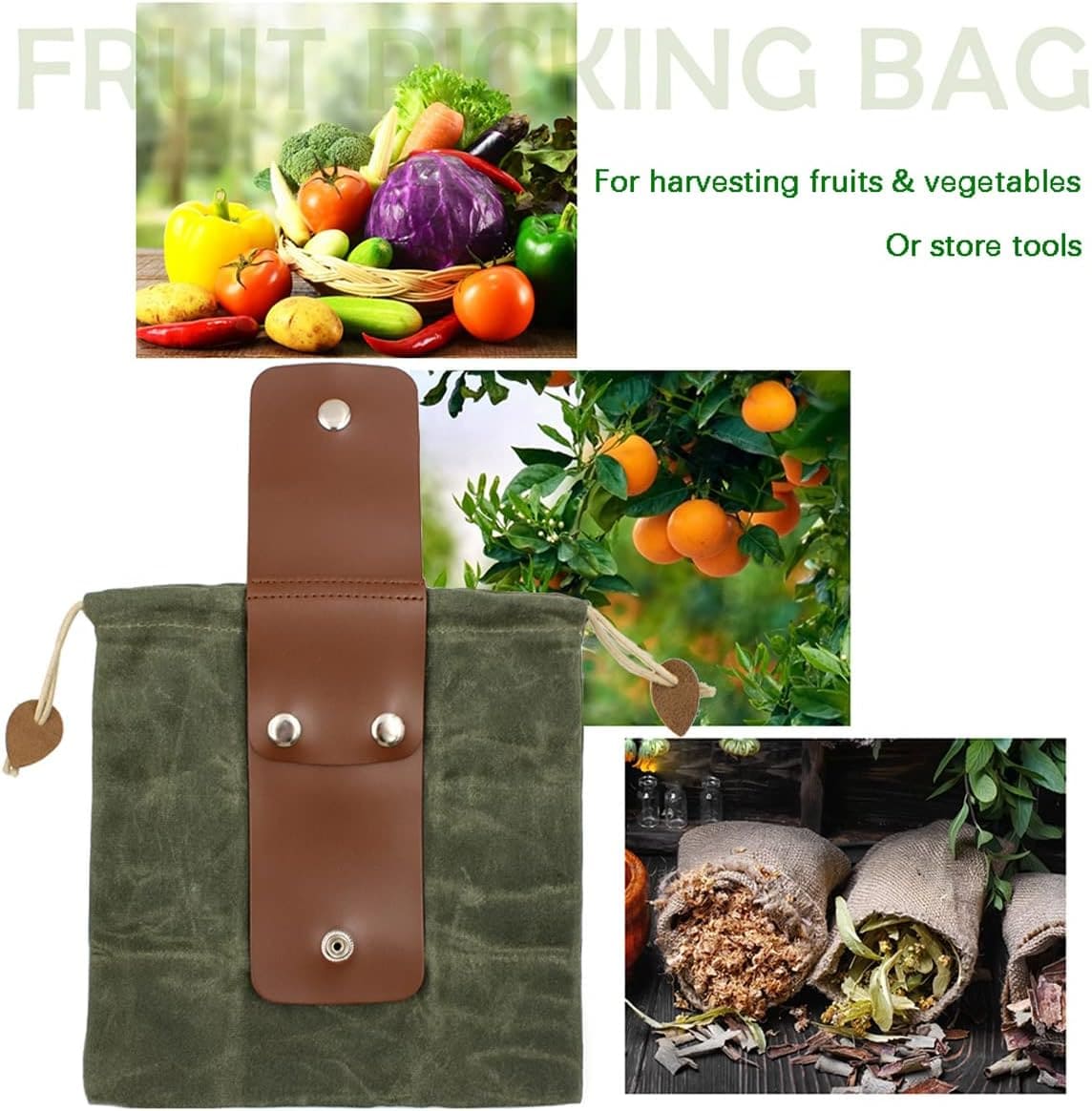 Waxed Canvas Foraging Pouch