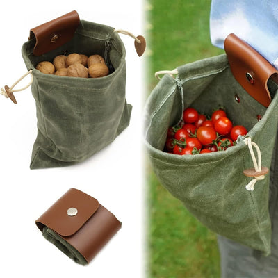 Waxed Canvas Foraging Pouch