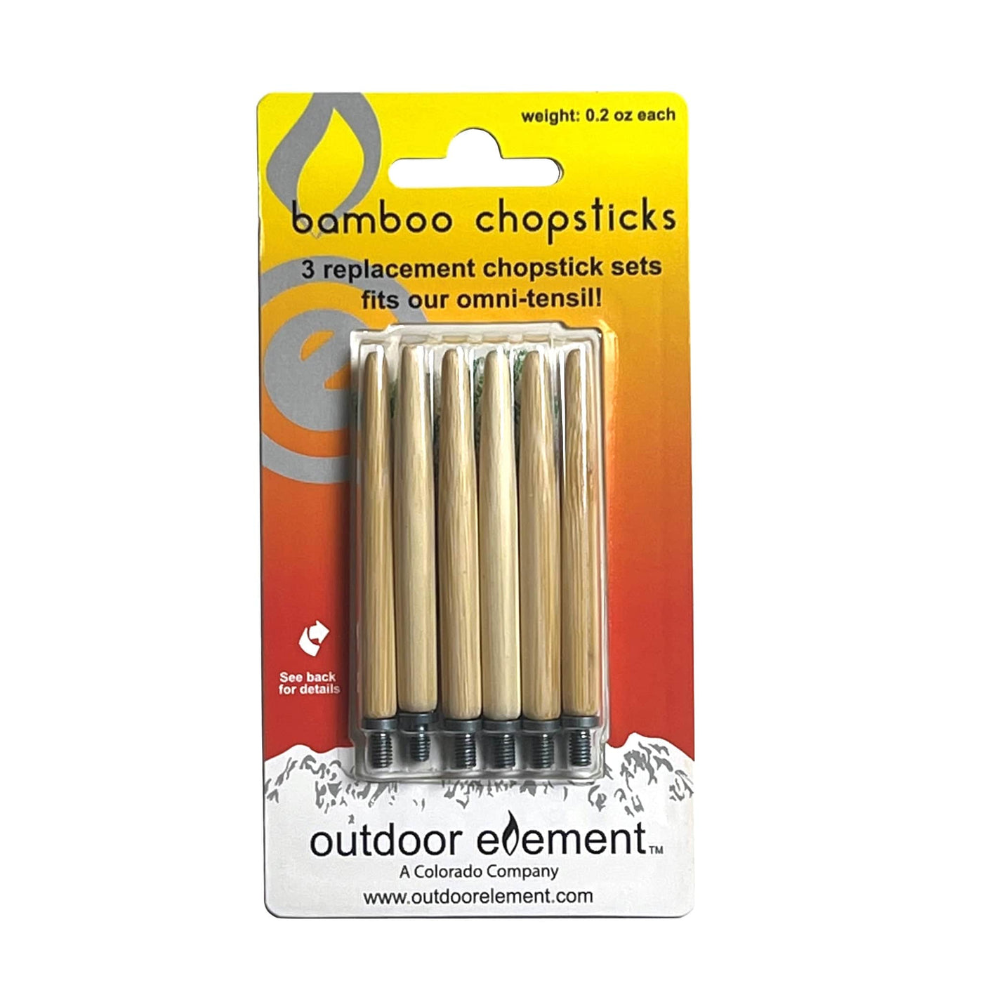 Chopstick Replacement 6pk, Omni-Tensil