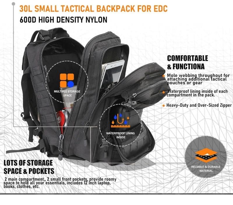 Winado 25L Tactical Military Backpack for Kids,Assault Molle Bag,Army 3P Rucksack for Outdoor Travel, Sports,Trekking Winado 25L Tactical Military Backpack for Kids,Assault Molle Bag,Army 3P Rucksack for Outdoor Travel, Sports,Trekking