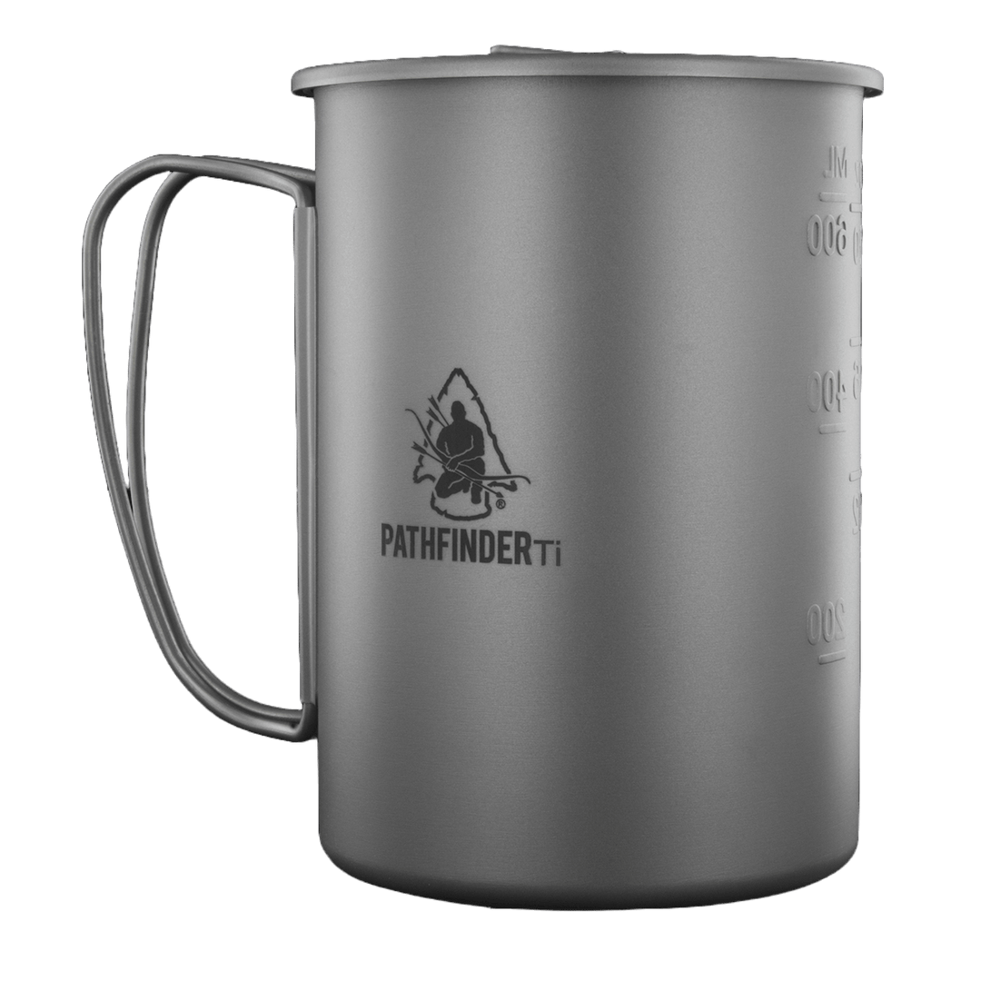 Pathfinder Titanium 600ml Cup & Lid – Survival Gear BSO