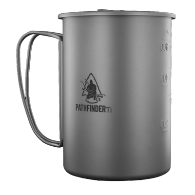 Pathfinder Titanium Cup & Lid 600ml