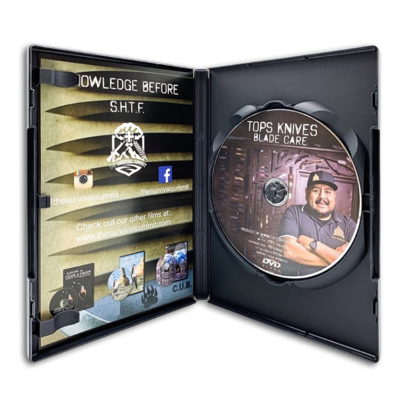 DVD case with a disc featuring a man and branding on a white background