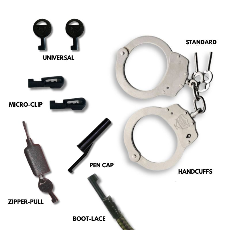 Cuff Key O Handcuff Key Bundle w/ Cuffs | Survival Gear BSO Exclusive