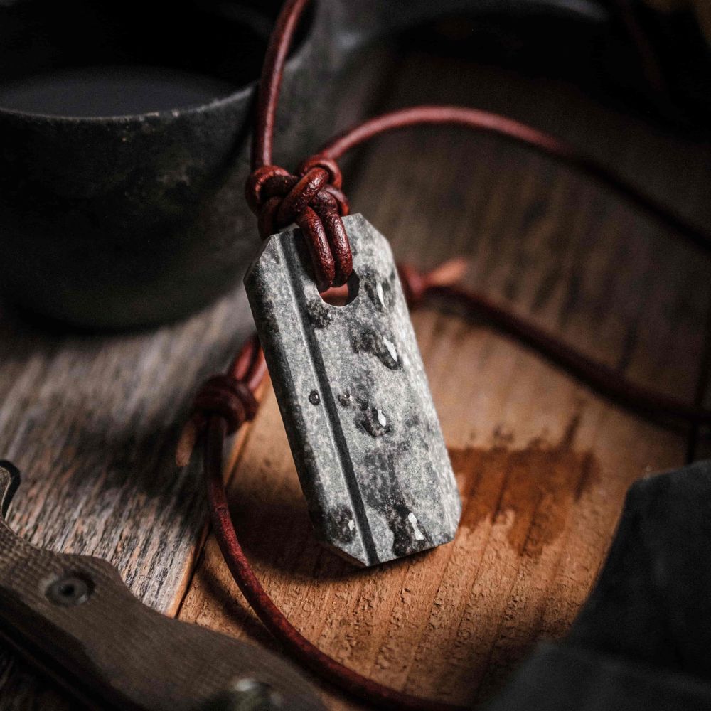 Viking Whetstone Necklace by Wazoo Survival Gear (Uncommon Variation)