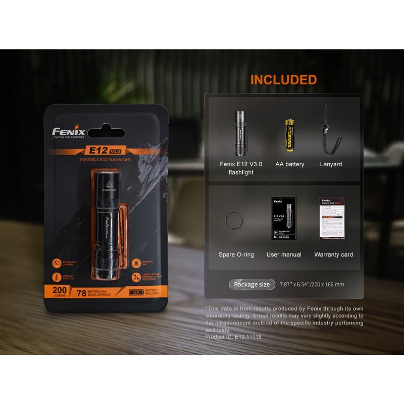 Fenix E12 V3.0 AA EDC Flashlight Fenix E12 V3.0 AA EDC Flashlight
