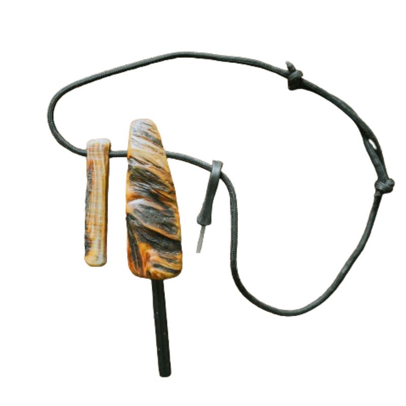 Fatwood Fire Steel 5/16" Ferro Rod - Character Edition