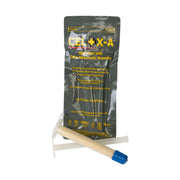 A package of North American Rescue Celox-A Hemostatic Agent with a visible applicator and granules.