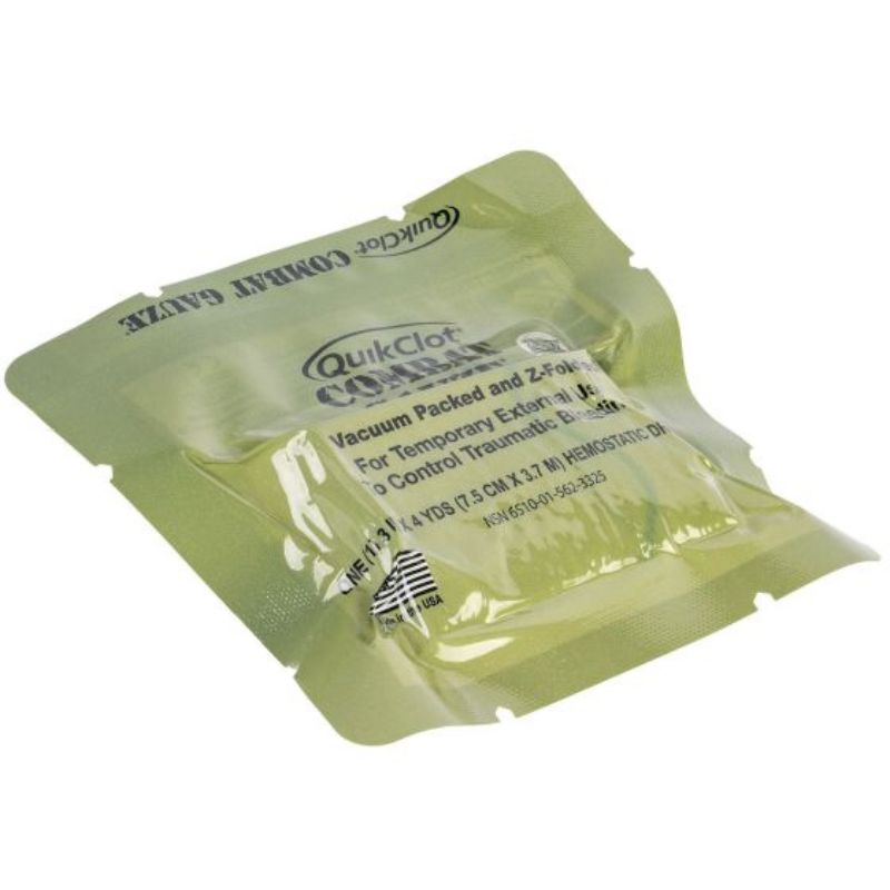 Z-FOLD VACUUM PACKED QUIKCLOT COMBAT GAUZE | North American Rescue