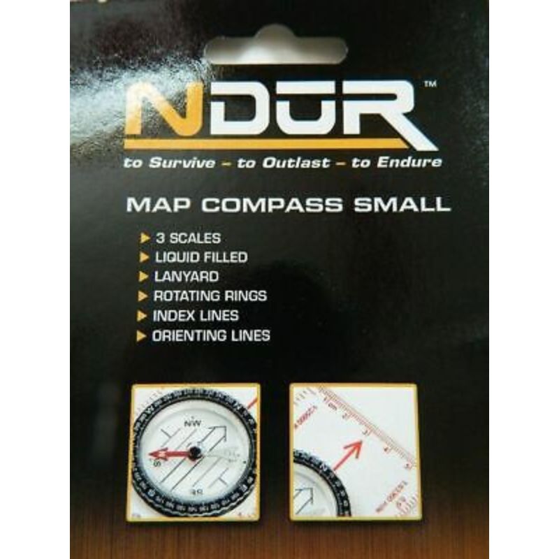 Map Compass Small NDūR® Small Map Compass | Navigation | Survival Gear – Survival Gear BSO