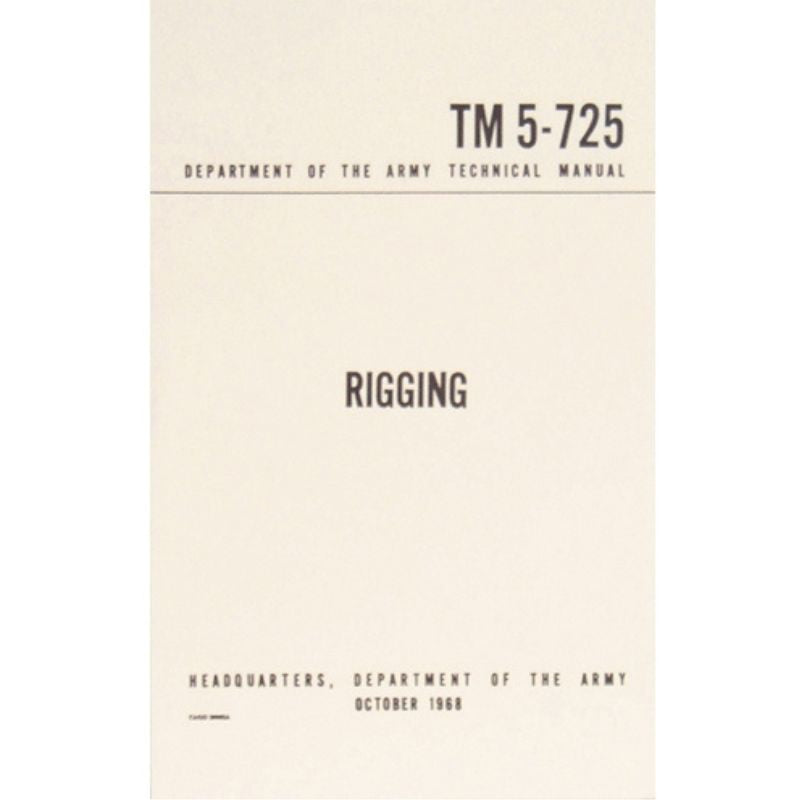 US Army - Rigging TM 5-725 - PDF Digital