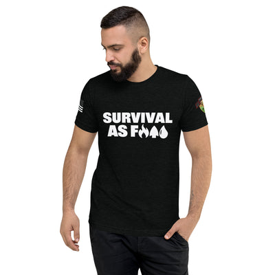 Survival AF Short Sleeve T-shirt - Black/White