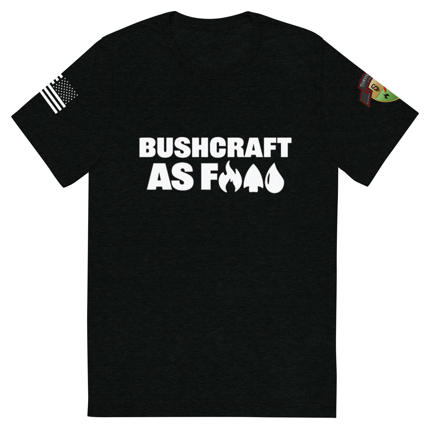 Bushcraft AF Short Sleeve T-shirt - Black/White