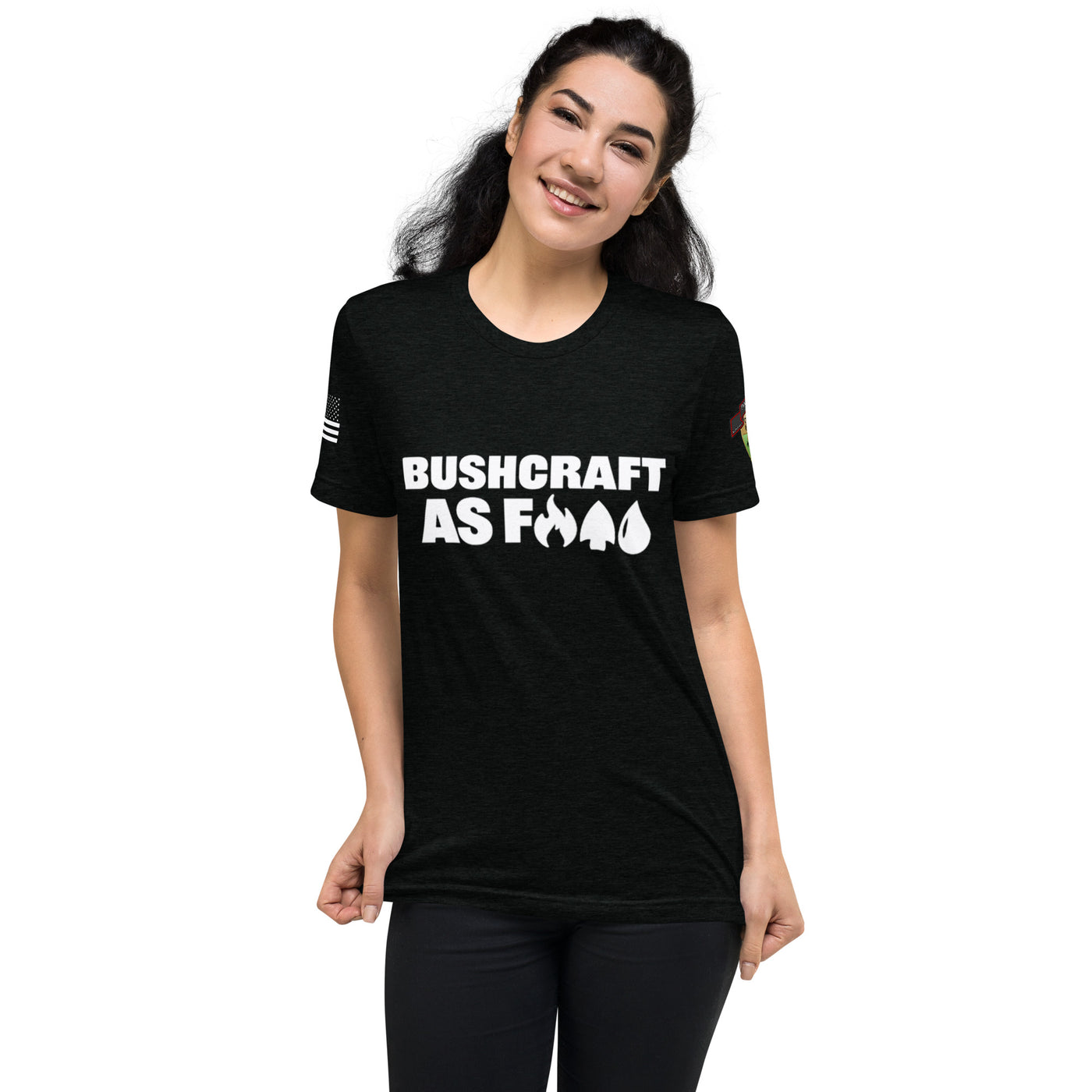 Bushcraft AF Short Sleeve T-shirt - Black/White