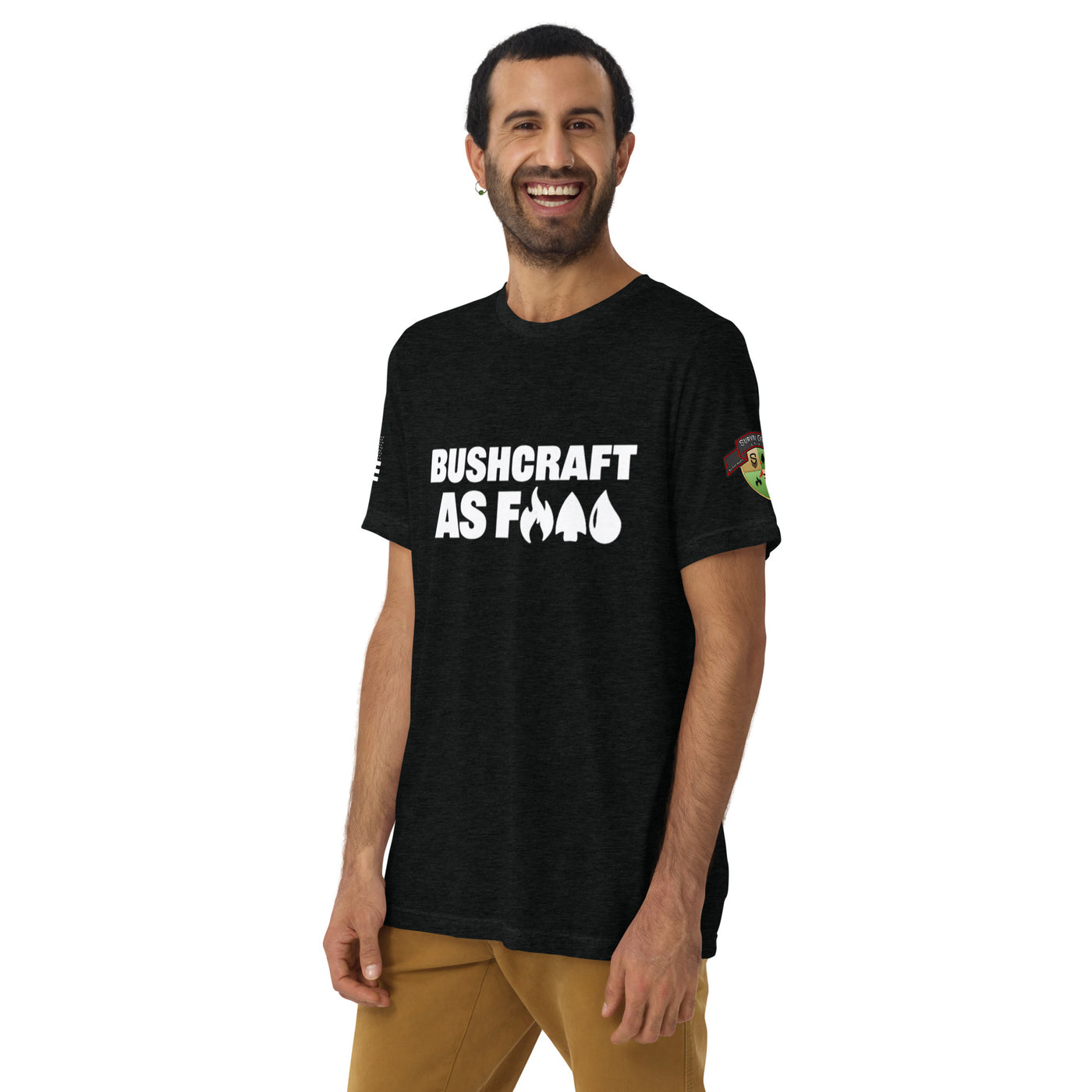 Bushcraft AF Short Sleeve T-shirt - Black/White