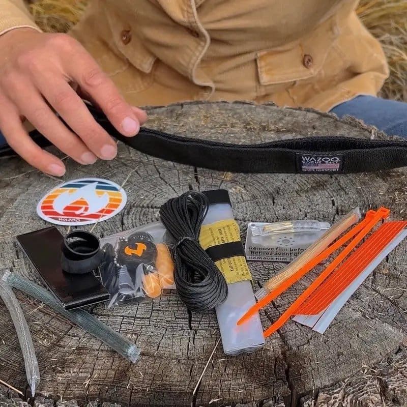 Wazoo Survival Adventure Kit | Cache Belt, Cache Cap, Survival Kit