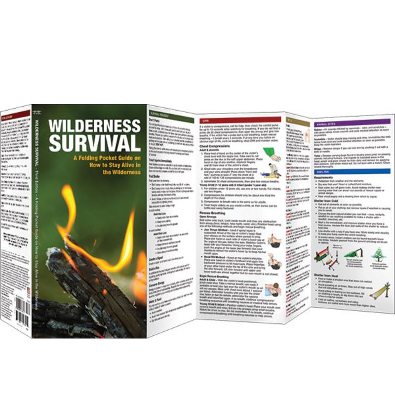 洋楽 Wanderers Pages From Guide To Survival Wilderness Survival Guide (Laminated) – Survival Gear BSO