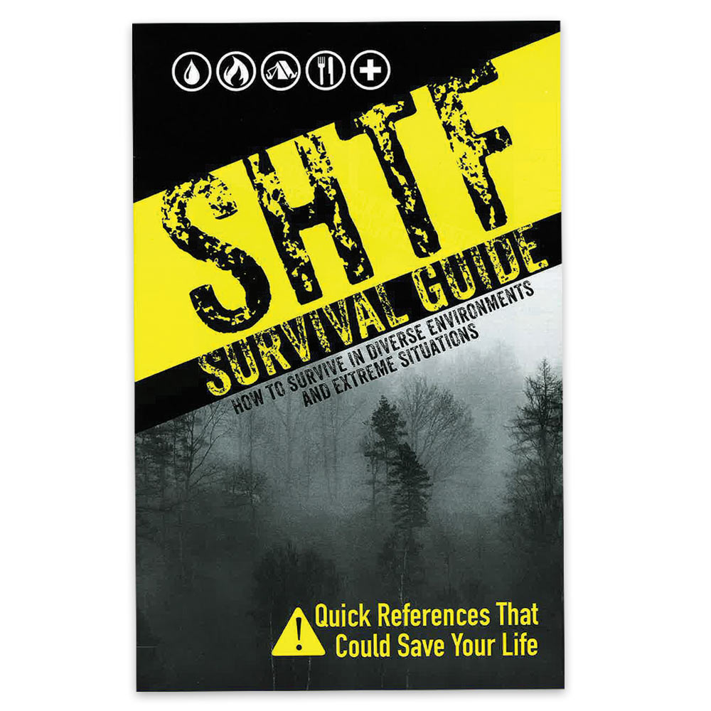 SHTF Survival Guide | Survival Book with Detailed Illustrations | Water, Fire, Shelter & First Aid