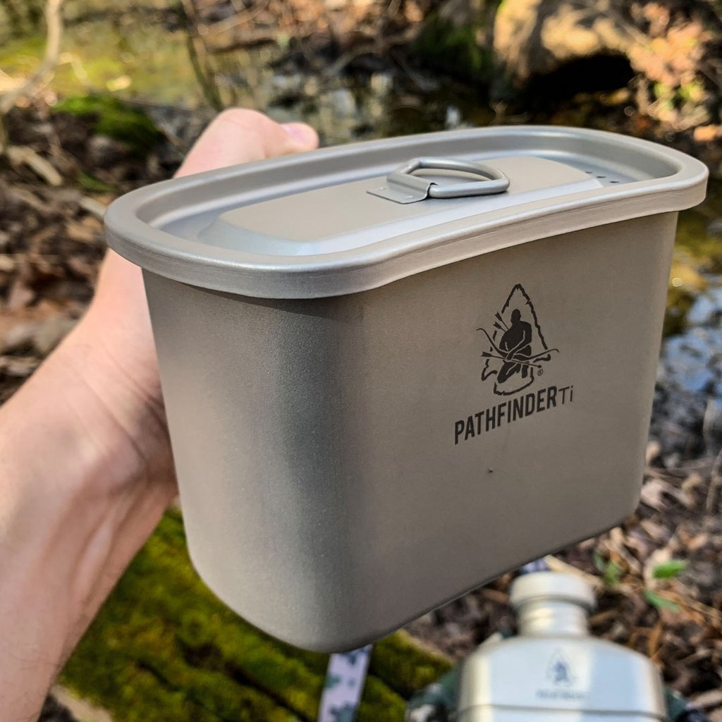 Pathfinder 1100ml Titanium Canteen Cooking Set – Survival Gear BSO