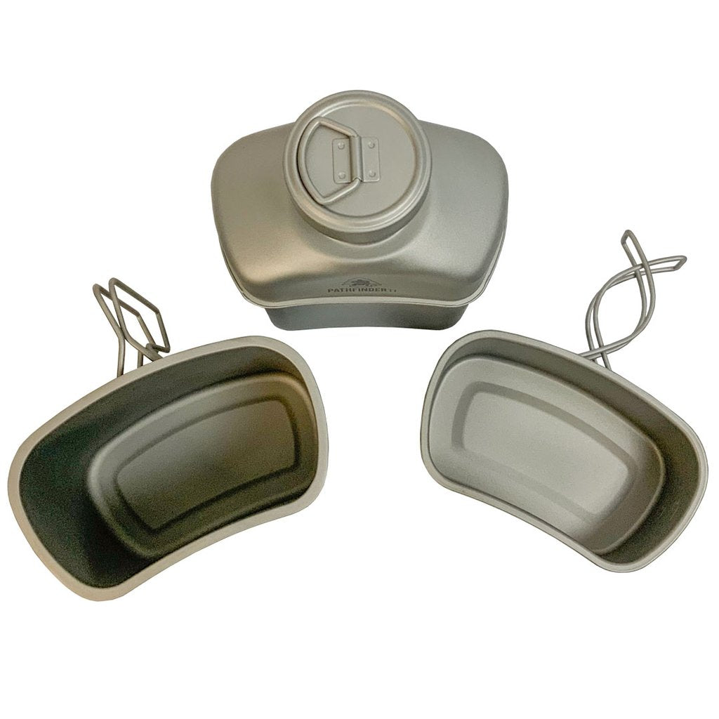 Pathfinder 1100ml Titanium Canteen Cooking Set – Survival Gear BSO