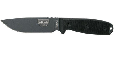 ESEE-4P-TG-B Gunsmoke Plain Edge