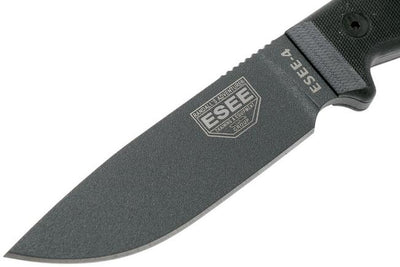 ESEE-4P-TG-B Gunsmoke Plain Edge